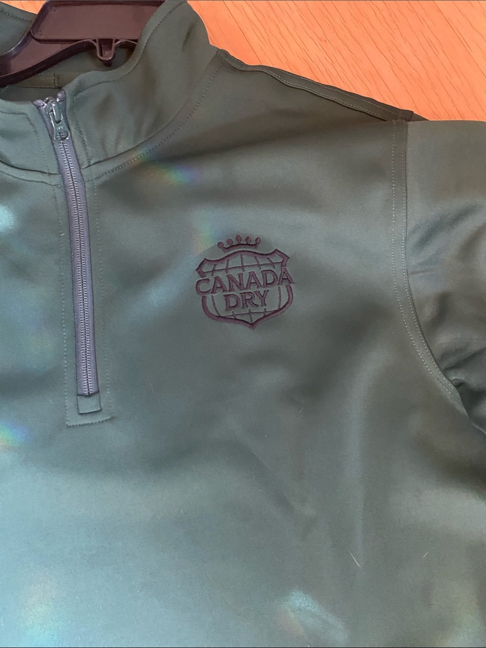 Canada Dry Forest Green Quarter-Zip Pullover